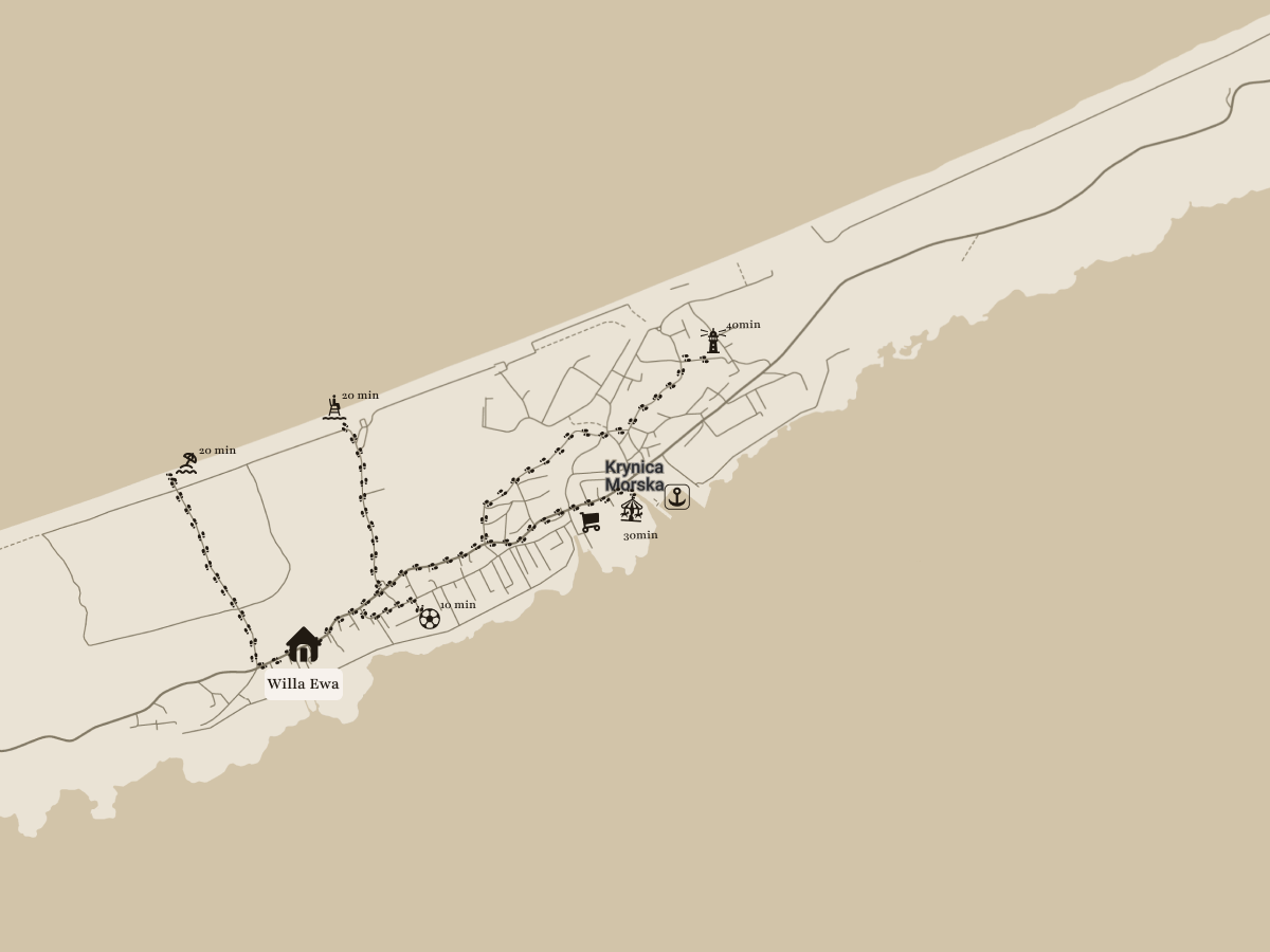 Mapa okolicy Willi Ewa